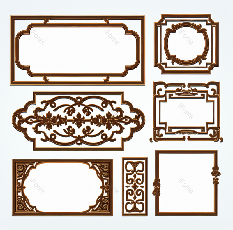传统的边框花纹图案角花,插画/手绘图,插画/手绘图库,插画/手绘图下载,插画/手绘